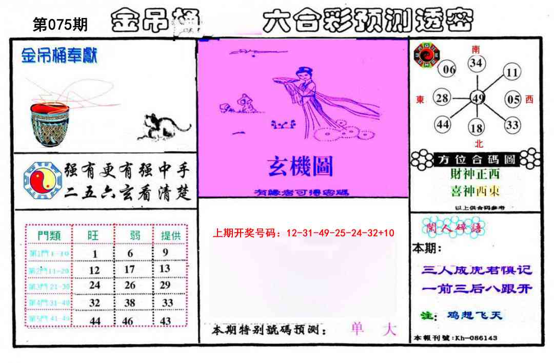 075期金吊桶(信封)[图]